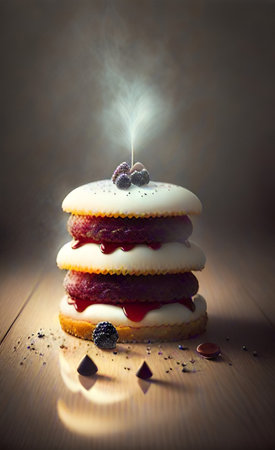 illustration of a surreal pancakeの素材