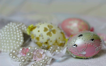 Rhinestone Easter eggの素材
