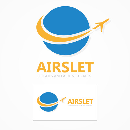 Vector logo design element with business card template.のイラスト素材