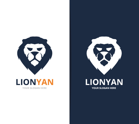 Unique animal and lion  design template.の写真素材