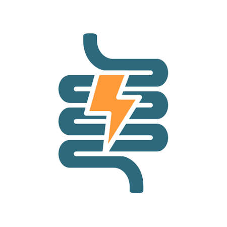 Intestine With Acute Pain Colored Icon Danger Of Digestive Tract Disease Symptoms Pain Symbolのイラスト素材 ストックフォト 写真素材のstock Foto ストックドットフォト