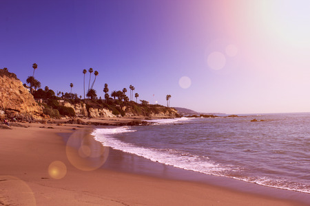 laguna beach coastal view, Los Angeles. Beautiful view of the coastの写真素材