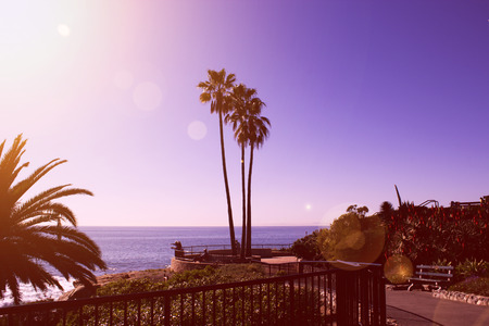 laguna beach coastal view, Los Angeles. Beautiful view of the coastの写真素材