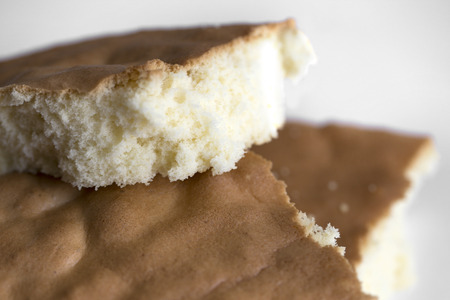 Homemade chiffon or sponge cake. Delicious sponge soft cakeの写真素材