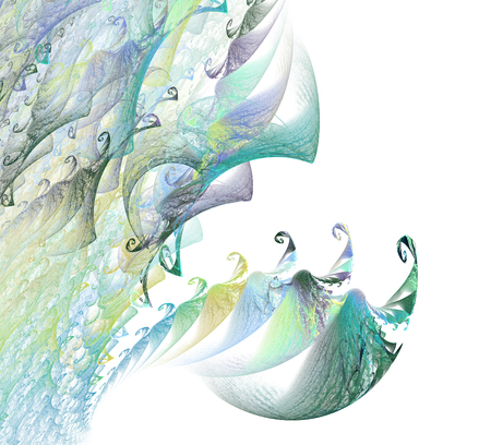 An abstract computer generated modern fractal design. Abstract fractal color texture. Digital art. Abstract Form & Colors. Abstract fractal element for your design.の写真素材