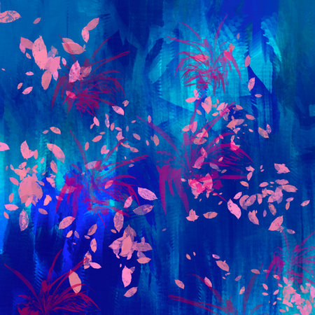 Abstract colorful art background. Digital art.の写真素材