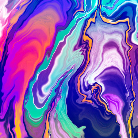 Abstract colorful fluid art background. digital art.の写真素材
