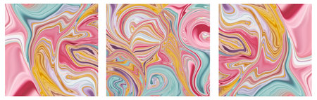 Abstract colorful fluid art background. digital art.の写真素材