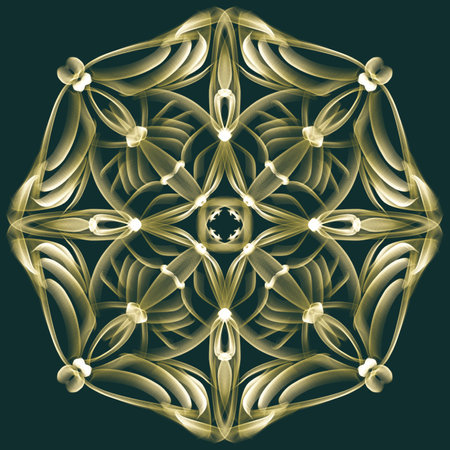 Decorative round ornaments. Anti-stress therapy patterns. Weave design elements. Yoga logos, backgrounds for meditation poster. Unusual flower shapeの写真素材