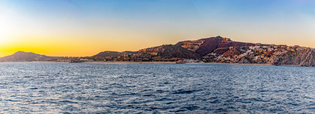 Great panoramic view of the city of Cape Saint Luke, which is where the Sea of Cortez meets the Pacific Ocean, in the state of Baja California Sur, Mexico. Arch concept.の写真素材