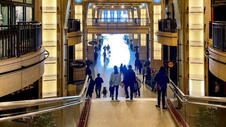 Los Angeles, California, USA; October 7, 2023: The Dolby Theater where the red carpet is rolled out to celebrate the Oscars film awards and celebrities from around the world come to Hollywood.のeditorial素材