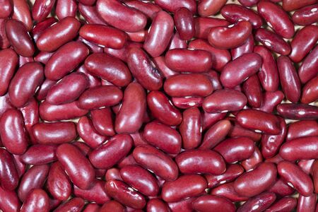 Red kidney beans texture background, closeup