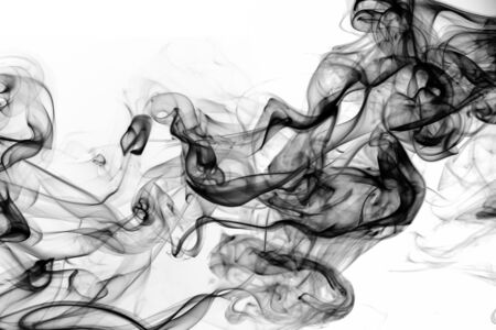 Smoke toxic movemet abstract on white background for designの写真素材