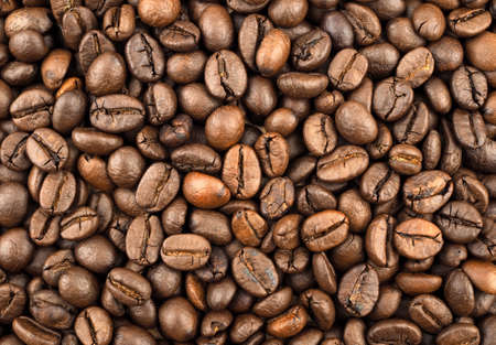 Roasted coffee of coffee beans texture background,の写真素材