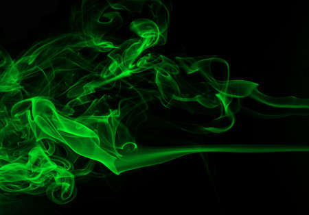 Green Smoke abstract background for design. darkness conceptの写真素材