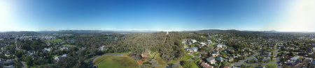 Albury, New South Wales, Australia 360 degree aerial photography at monument hill,is a regional city...