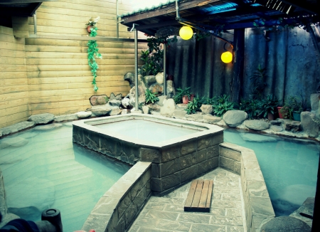 Ooutdoor Private Hot Spring Room in BeiTou Taipei Taiwan の素材