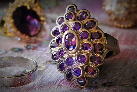 Purple Diamond Ringsの写真素材