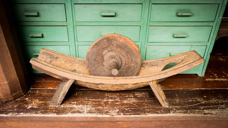 the old iron herb grinding use for grind any herb to be a small pieces before boilling