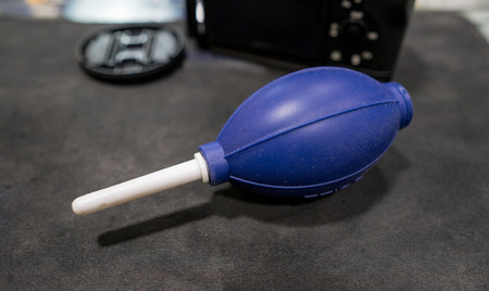 one piece of camera equipment call air blowerの写真素材