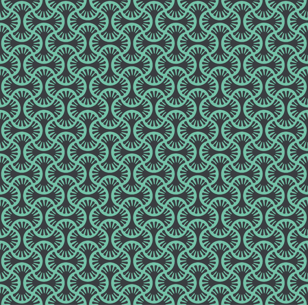 seamless abstract pattern in greenのイラスト素材