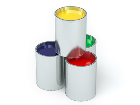 Paint Bucketsの写真素材