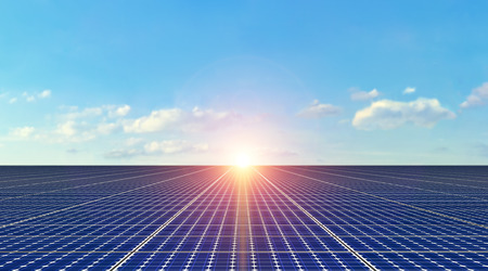 Solar Panels - Backgroundの写真素材