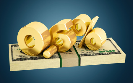 0.6% - savings - discount - interest rateの写真素材