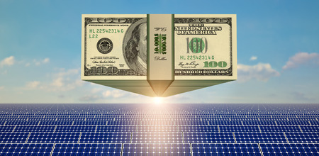 Solar Panels - Backgroundの写真素材