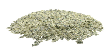 Millions of dollars - 100 dollars Banknotes - 3D Renderingの写真素材