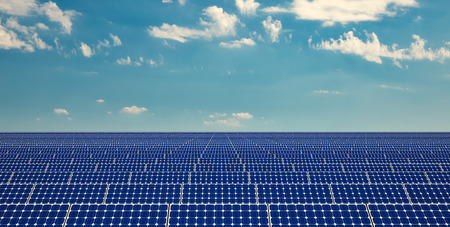 Solar Panels - Background - 3D Rendering