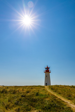 Lighthouse List-West on the island of Sylt, Germanyの写真素材