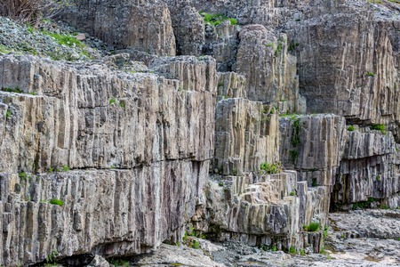 Daytime spring view taken at the amazing Devil's Canyon natural phenomenon in Bulgaria, also known...