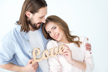 Young couple in loveの写真素材