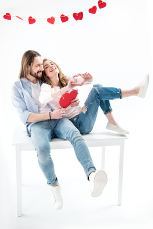 Young couple in loveの写真素材