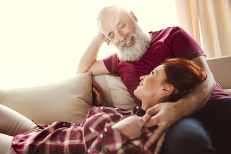 Happy mature coupleの写真素材