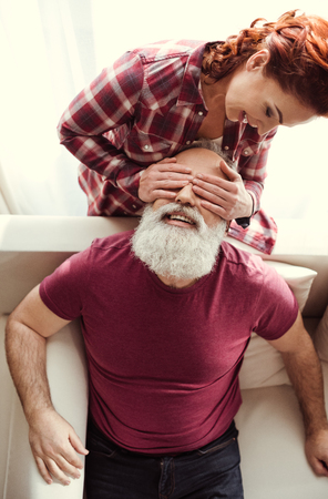 Happy mature coupleの写真素材