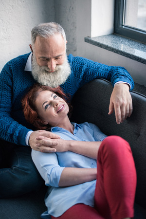 Happy mature coupleの写真素材