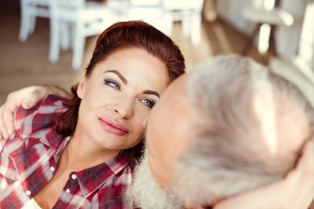 Happy mature coupleの写真素材