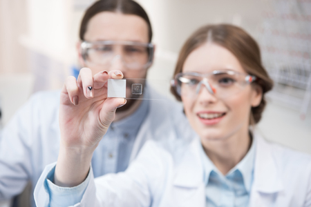 Two scientists at workの写真素材