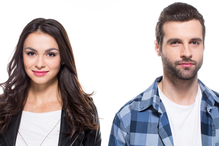 Beautiful young coupleの写真素材