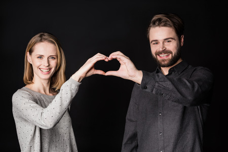 Smiling young couple