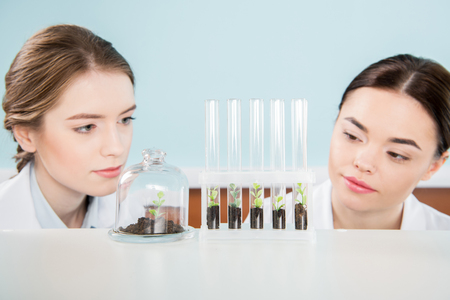 Young female scientistsの写真素材
