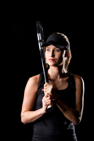 Female tennis playerの写真素材