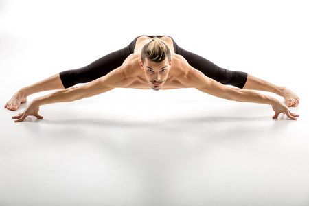 Athletic man posingの写真素材