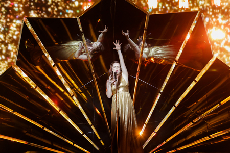 Demy from Greece at the Eurovision Song Contestのeditorial素材