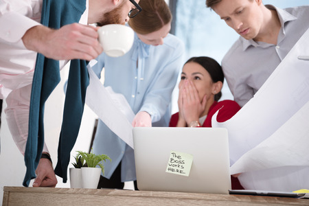 young businesspeople working together