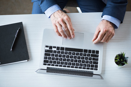 businessman working with laptopの写真素材