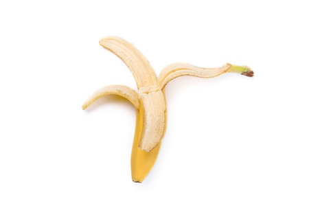 Top view of fresh yellow bananaの写真素材