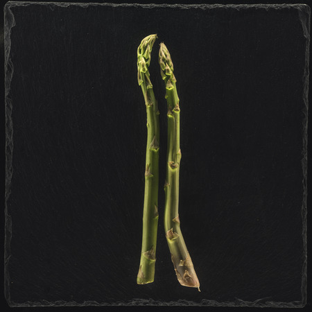 fresh green asparagusの写真素材